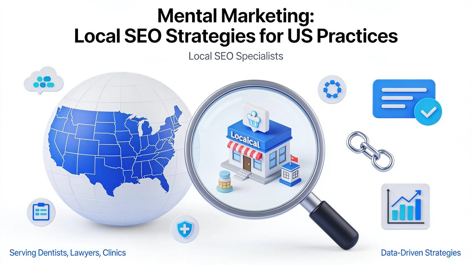 Mental Marketing designs local SEO strategies for practices operating within the US market and its