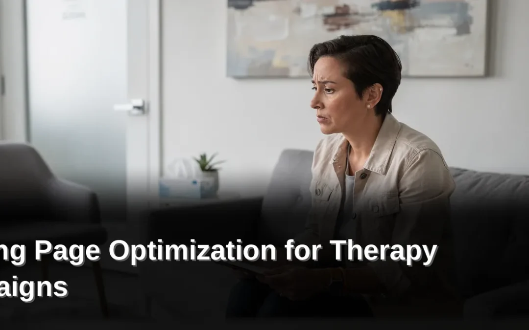 Why Do Therapy Ads Fail After the Click, Landing Page Optimization for Therapy Campaigns